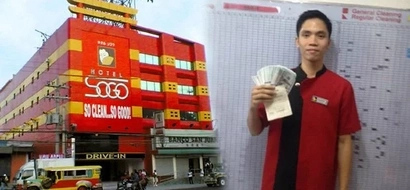 Super honest SOGO hotel cleaner returns P240,000 cash to Australian guest despite his poverty