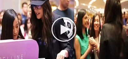 Liza Soberano pranks female customers by disguising as makeup seller in SM North EDSA