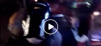 Severely drunk Pinoy motorist leaves motorcycle and rides the jeepney instead while still wearing helmet
