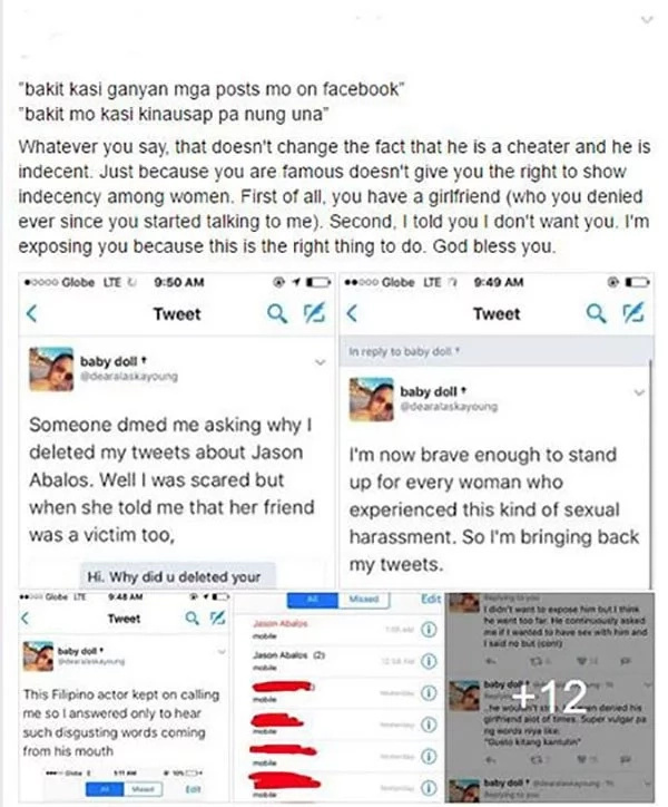 Jason Abalos Accused of Being 'Indecent' by this Netizen Jason Abalos Accused of Being 'Indecent' by this Netizen