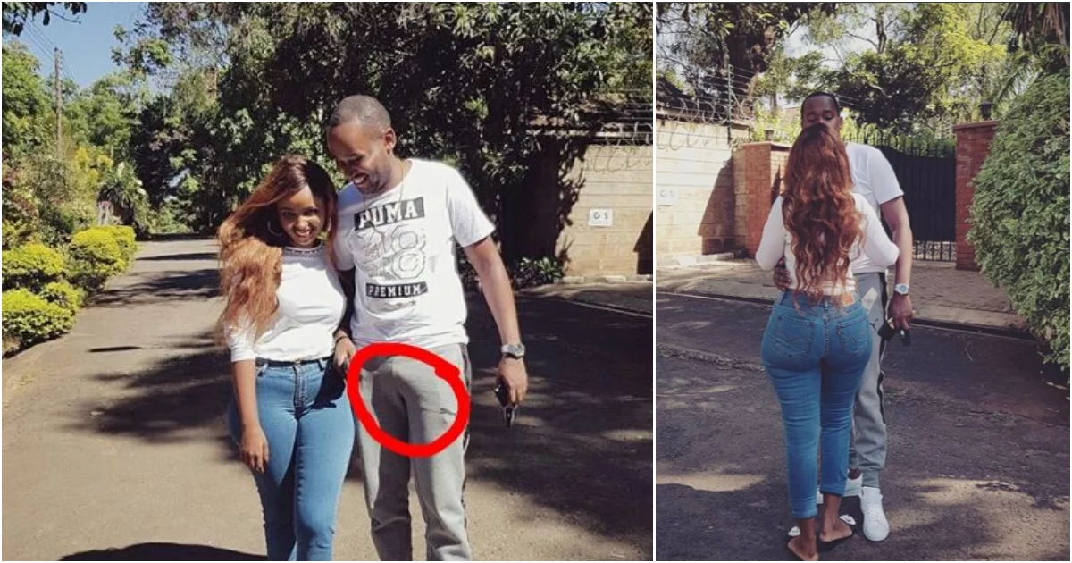 Boyfriend to Keroche Breweries daughter shows us his big cassava in romantic photo