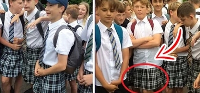 These students decided to wear skirts in their school. Behind this act is their funny yet smart idea to protest against the school's uniform policy!