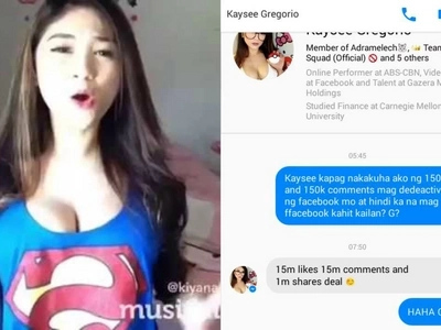 Para sa haters! 'Dyoga Girl' agrees to deactivate account if annoyed netizen's post gets million hits on Facebook