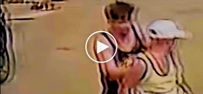 Aggressive Pinoy off-duty cop caught on CCTV beating up drunken old man in Manila