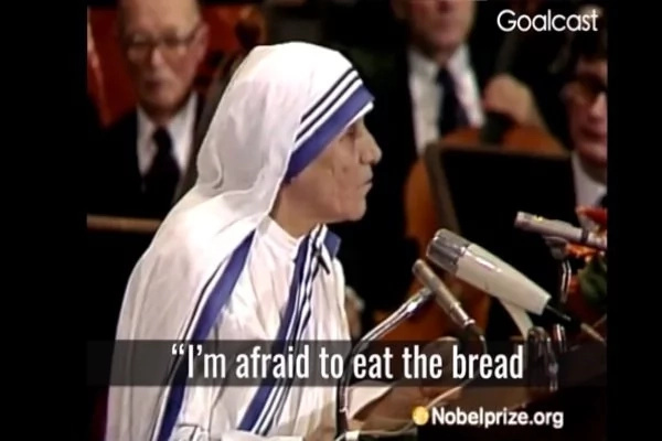 Mother Teresa Reminds Us Again To Love One Another. This Is A Video Showing Saint Teresa of Calcutta Making A Speech Of Loving One Another. Mother Teresa Reminds Us Again To Love One Another. This Is A Video Showing Saint Teresa of Calcutta Making A Speech Of Loving One Another.