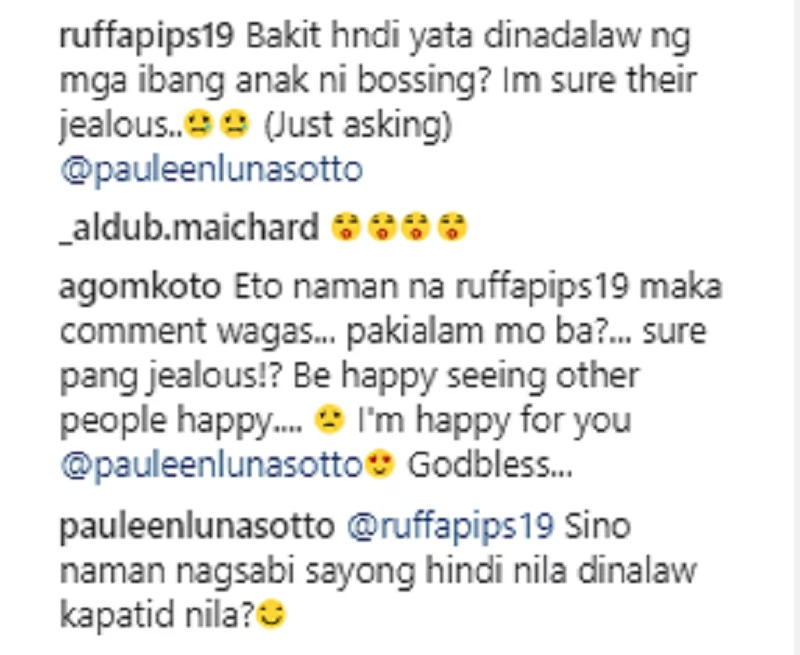 Pauleen Luna reacts on the "Jealous" issue of Talitha's siblings Pauleen Luna reacts on the "Jealous" issue of Talitha's siblings