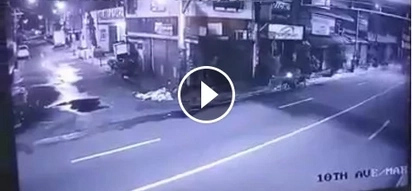 Chilling video of speeding car crashing to a motorcycle