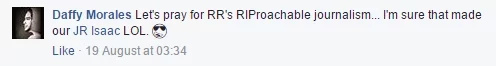 Isaac is cool with Robles' fake death announcement Isaac is cool with Robles' fake death announcement