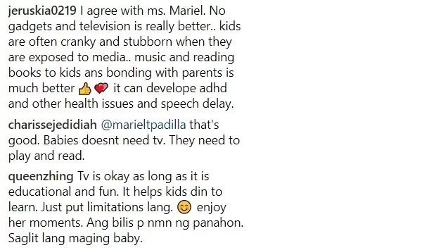 Bawal kahit cartoons! Netizens react on Mariel Padilla's "No TV" policy with baby Isabella Bawal kahit cartoons! Netizens react on Mariel Padilla's "No TV" policy with baby Isabella