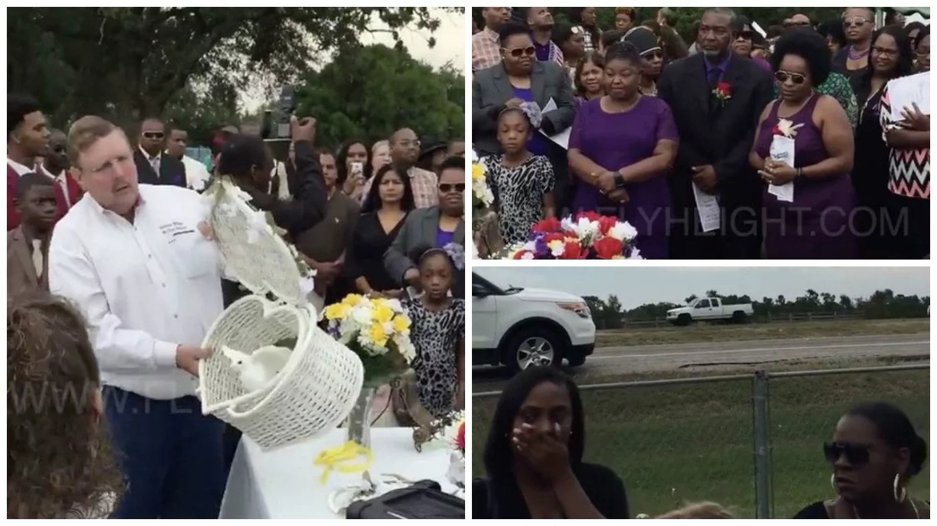 Pastor releases doves at funeral only for them to be smashed by truck in front of horrified mourners (photos, video)