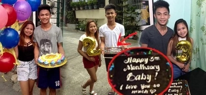 Suwerte ni Kuya! Girl pampers boyfriend like there's no tomorrow by giving him cake every 'monthsary' and she documented it for 11 months!
