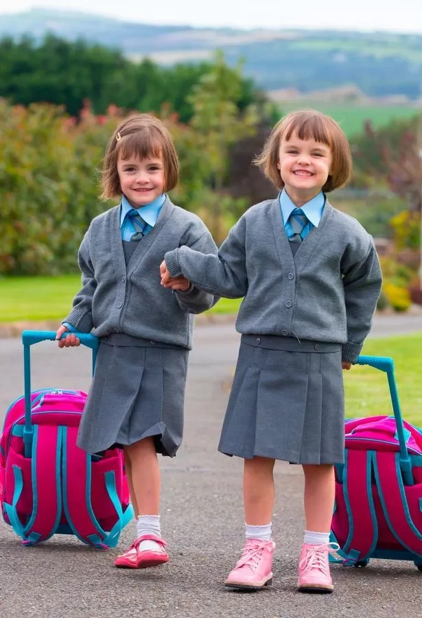 Miracle twin sisters born 87 days apart, and who doctors said would not survive, report to school Miracle twin sisters born 87 days apart, and who doctors said would not survive, report to school