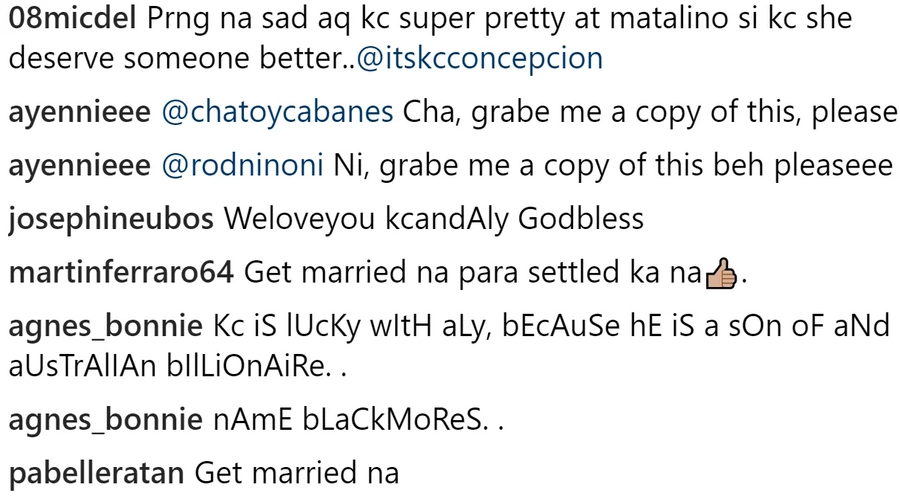 Nagkakalabuan na daw? KC Concepcion and Aly Borromeo seems to be headed for Splitsville Nagkakalabuan na daw? KC Concepcion and Aly Borromeo seems to be headed for Splitsville