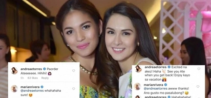 So echos lang ang 'snub' incident? NO RIFT between Marian Rivera and Andrea Torres as they exchange sweet messages on Instagram