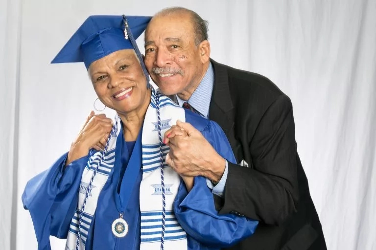 Darlene and her husband of 54 years, John Mullins. Photo: Tennessee State University Darlene and her husband of 54 years, John Mullins. Photo: Tennessee State University