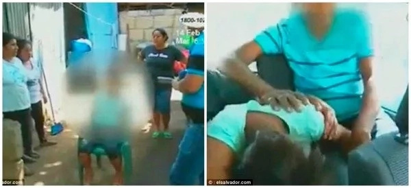 See sad moment when girl, 13, desperately tries to free herself as pastor exorcises DEMONS from her (photos, video)