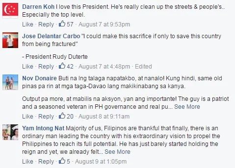 Singaporeans supportive of Duterte’s methods Singaporeans supportive of Duterte’s methods