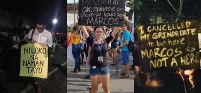 Katatawanang may laman! Anti-Marcos activists flash witty signs at rallies