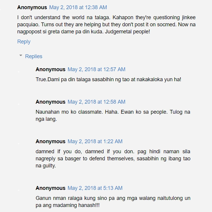 Gretchen Barretto's classy response to a netizen questioning the sincerity of her gift-giving Gretchen Barretto's classy response to a netizen questioning the sincerity of her gift-giving