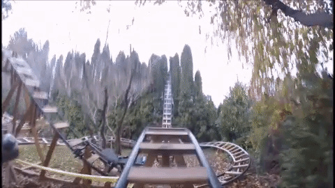 Granddad builds a real roller coaster in his backyard! Granddad builds a real roller coaster in his backyard!