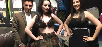 PHOTOS: Would you wear a dress made of pubic hair? Check this out