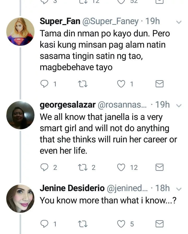 "Nuknukan ng tigas ng ulo." Jenine Desiderio to daughter Janella via Twitter "Nuknukan ng tigas ng ulo." Jenine Desiderio to daughter Janella via Twitter