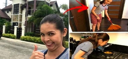 Maine Mendoza made a surprise visit to Alden Richards’ home in Laguna and then cooked and cleaned for him! See her tour of the stunning house!