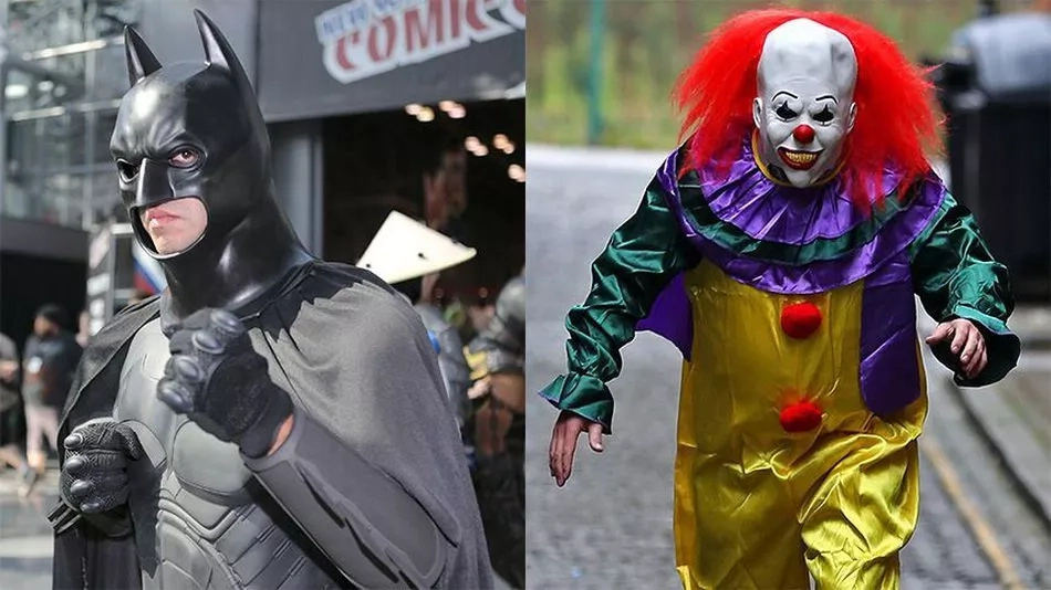 Guy Dressed As Batman Is Protecting People From Creepy Clowns