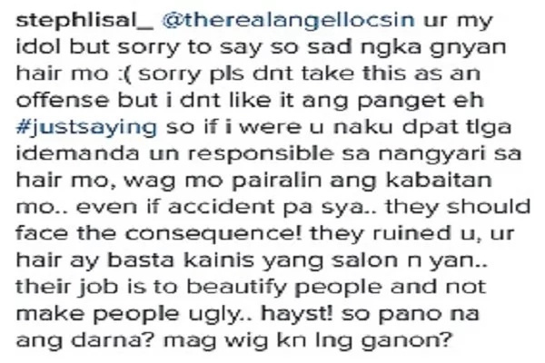 Angel Locsin responds to netizen who criticized her short hair Angel Locsin responds to netizen who criticized her short hair