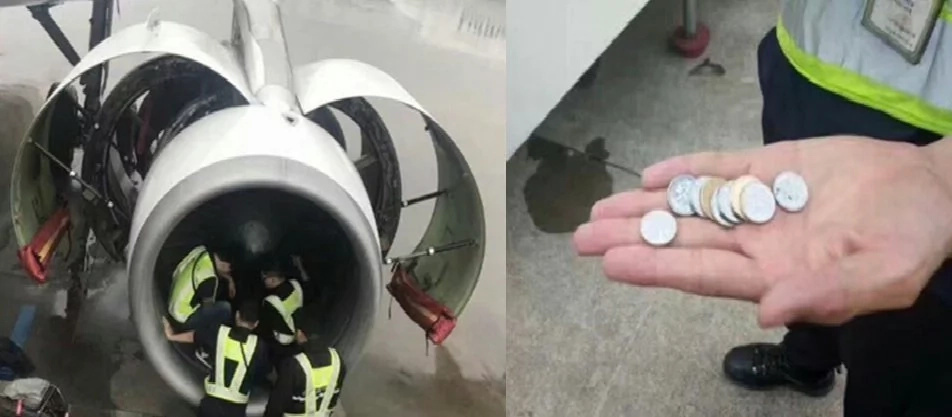 Woman threw coins in plane’s engine for good luck, fight was delayed for five long hours! Woman threw coins in plane’s engine for good luck, fight was delayed for five long hours!