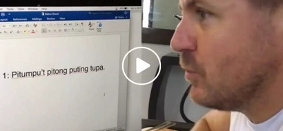 See how Lee O'Brian fared after Pokwang challenged him to read Filipino tongue twisters!