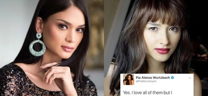 Ipasa ang korona kay Hope Elizabeth! Pia Wurtzbach queenly fangirls over Liza Soberano
