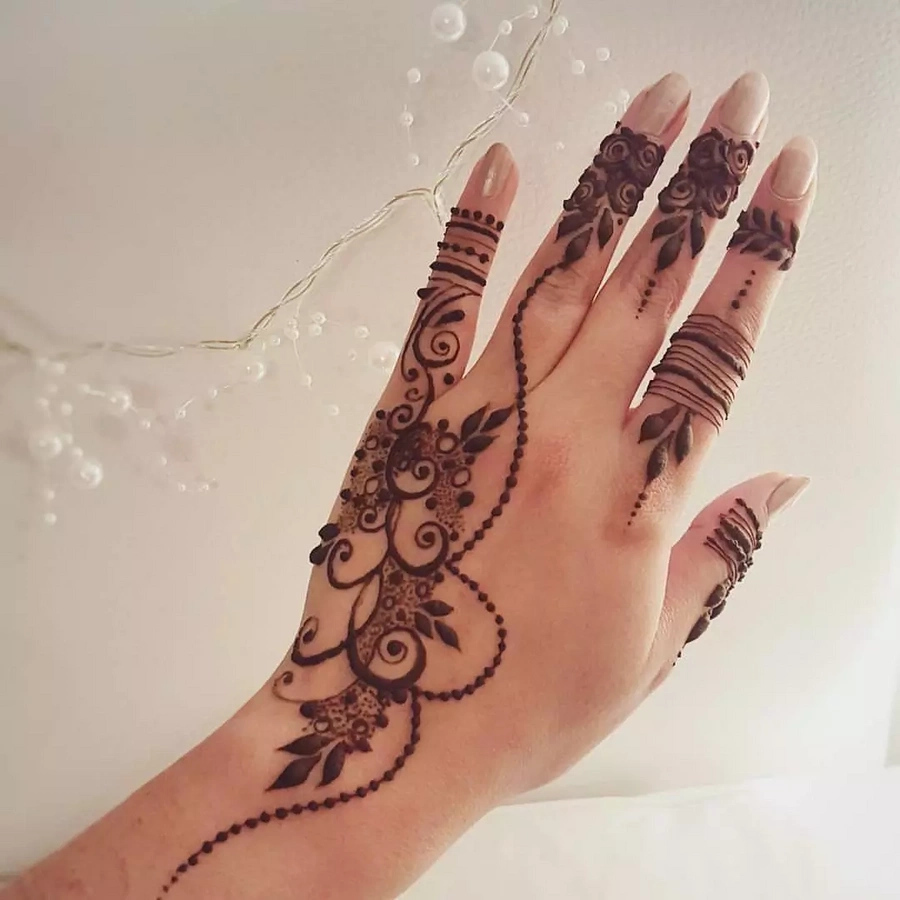 Best Mehndi designs simple black henna  designs in 