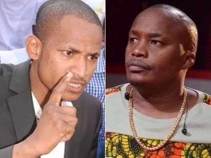 Babu Owino and Jaguar in fierce fist fight at Parliament(video)