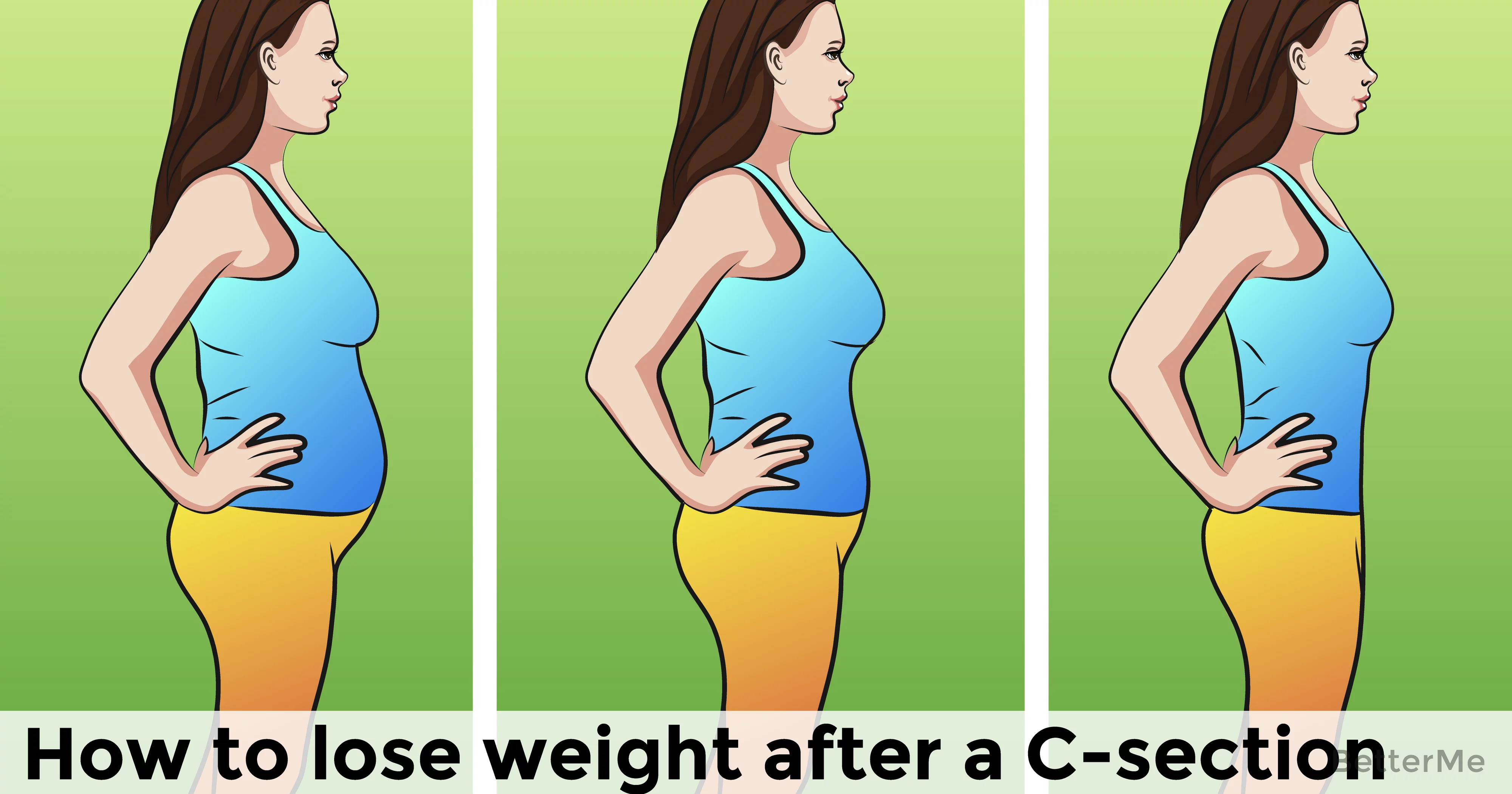 how to lose weight quickly after c section