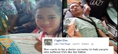 He used to be an OFW from Abu Dhabi. Now, he's bound in bed by stroke while his little girl tops the graduating class to make him proud