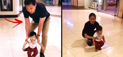 Grabe ka-sweet si lolo! Watch Toni Gonzaga and her daddy Bonoy teach baby Seve how to walk!
