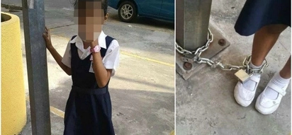 Insane Mom Chains 8-Year-Old Daughter to Lamp Post Only for Child's Play