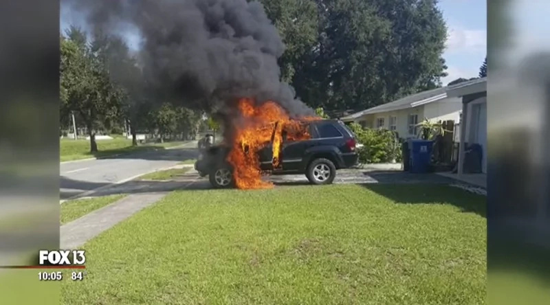 Samsung Galaxy Note 7 immolated this man's Jeep Samsung Galaxy Note 7 immolated this man's Jeep