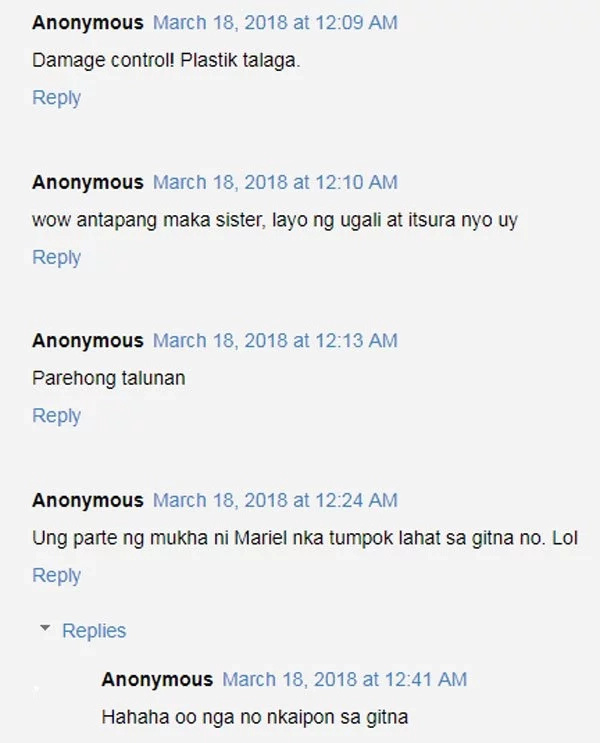 Mariel de Leon and Catriona Gray's meeting sparks new level of bashing from netizens Mariel de Leon and Catriona Gray's meeting sparks new level of bashing from netizens
