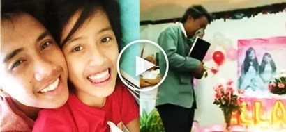 Grieving Pinoy cries hard while dancing with picture of deceased girlfriend at celebration of her 18th birthday