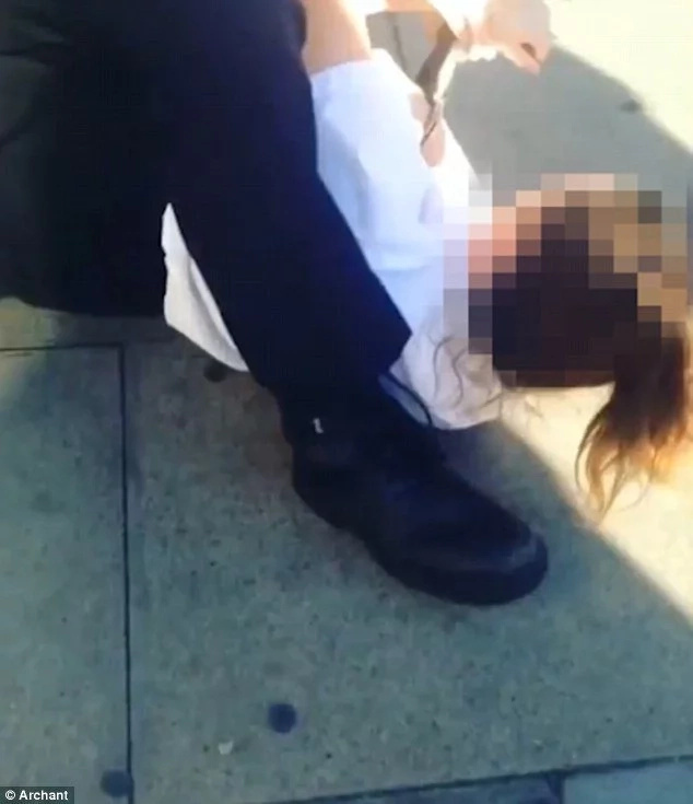 Police officer is caught on camera dragging 13-year-old girl by her hair Police officer is caught on camera dragging 13-year-old girl by her hair