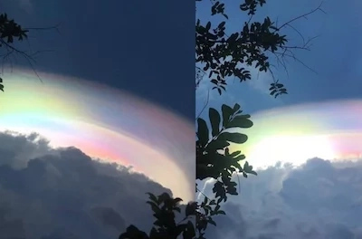 Mesmerizing unicorn rainbow cloud spotted in the Philippines!