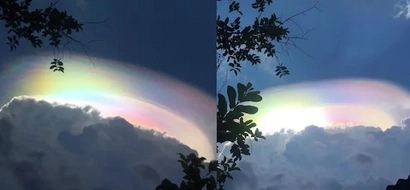 Unicorn rainbow cloud found in the Philippines!