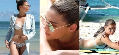 Saksakan ng kaseksihan! Rhian Ramos hits the beach with her alluring bikini body
