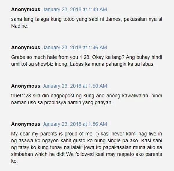 Nadine Lustre draws flak for James' controversial post Nadine Lustre draws flak for James' controversial post