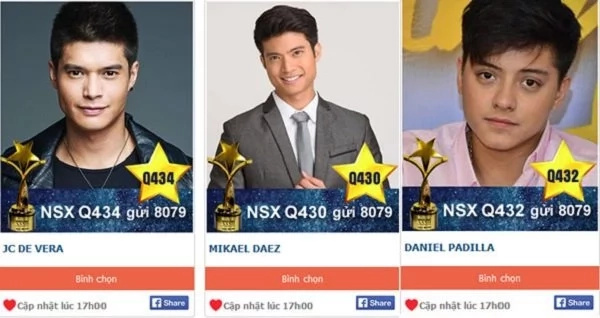 Iba ang galing ng Pinoy! Kapamilya and Kapuso pinoy artists nominated in Vietnam's 2017 Blue Star Awards Iba ang galing ng Pinoy! Kapamilya and Kapuso pinoy artists nominated in Vietnam's 2017 Blue Star Awards