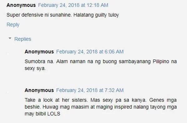 Sunshine Cruz tells netizens she did not go through the knife to achieve body Sunshine Cruz tells netizens she did not go through the knife to achieve body