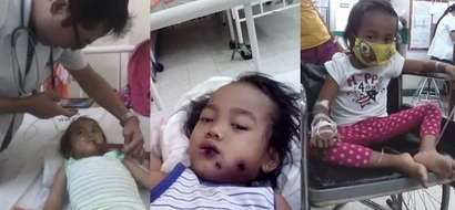 Naway gumaling na siya! Baby suffers from an agonizing battle with leukemia