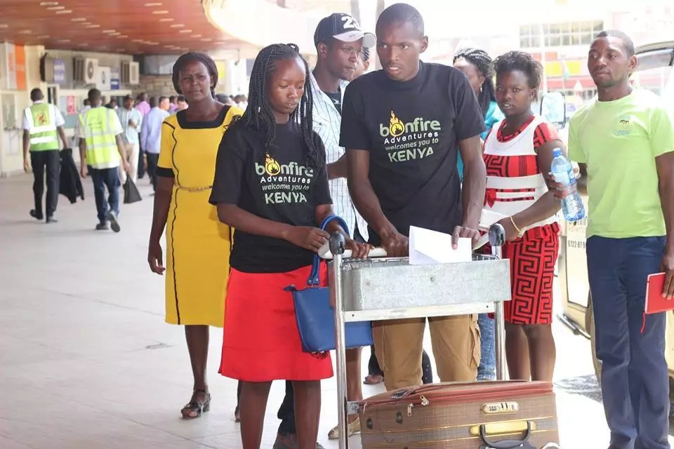 Couple who did KSh 100 wedding flies out for honeymoney